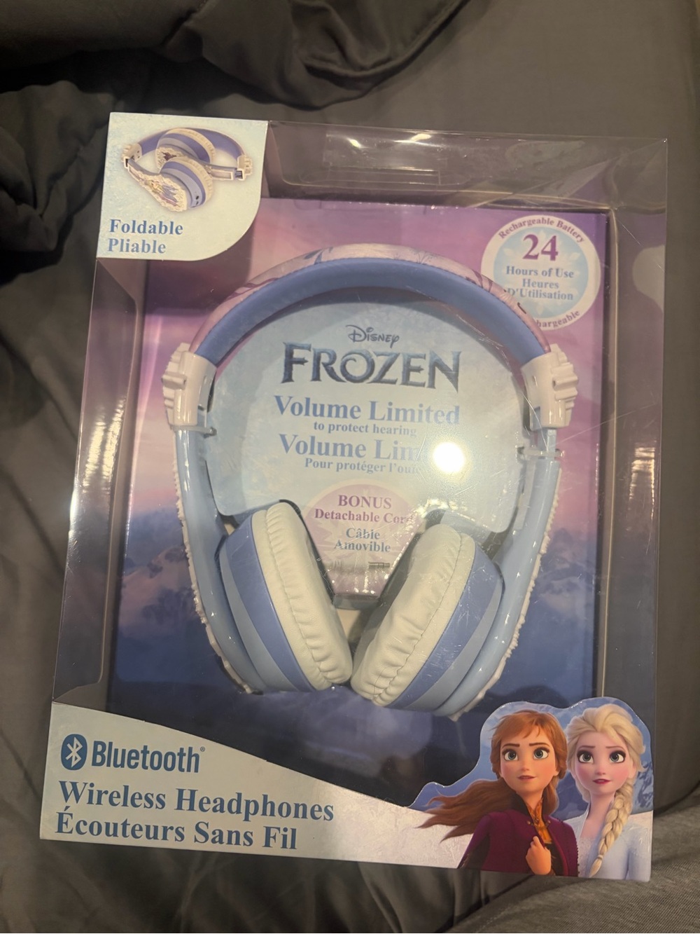 Disney Frozen Kids Wireless Headphones - Light Blue & White